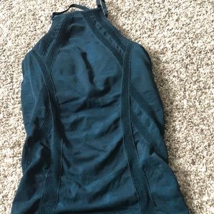 Athleta xs high neck rouched tank